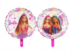 Folienballon Barbie rund