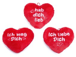 Herz mit Sprüchen 3-fach 20x17cm