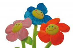 Deko Blume Plüsch (19cm/50cm) 6-f.