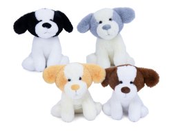 Hund 2-farbig sitzend 4-fach 18cm