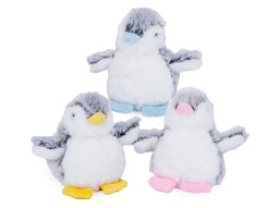 Pinguin Baby bunte Füße 3-fach 12cm