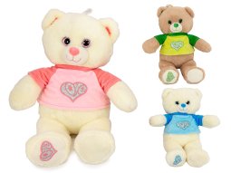 Bär mit Shirt Love 3-fach 30/43cm
