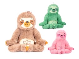 Yoga Faultier bunt 3-fach 25cm