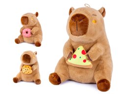 Capybara mit Snack 3-fach 40cm