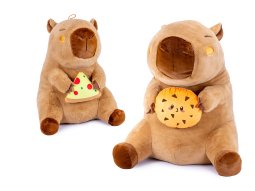 Capybara mit Snack 2-fach 80cm