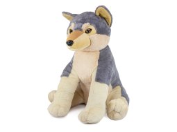 Wolf grau/braun Natur 80cm