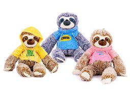 Faultier mit Hoodie 3-fach 50/80cm