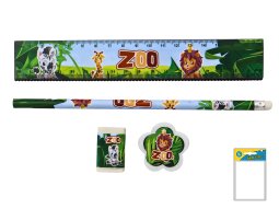 Schreibset Zoo 4tlg. 23x8cm