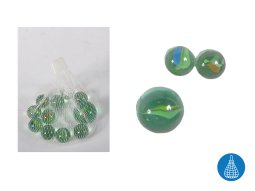 Glas Murmeln im Netz, 11er Set