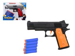 Pistole 17cm+Softpfeile Box 23x18cm