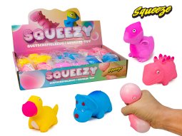 Squeezy Dinosaurier im Display 7cm