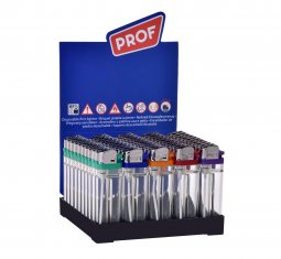 Einwegfeuerzeug transparent 8cm