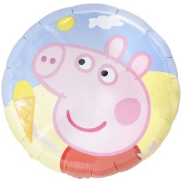 Folienballon Peppa Pig rund