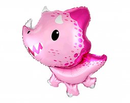 Folienballon Dino Baby pink