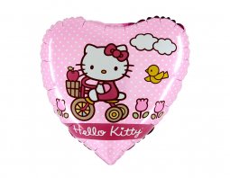 Folienballon Hello Kitty Dreirad