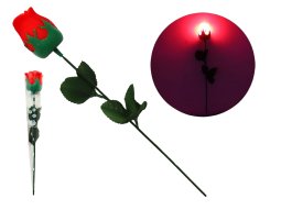 Rose mit LED in Blister 32cm