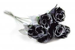 Rose schwarz 45cm