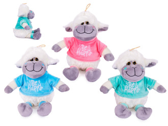 Schaf Be Happy Shirt 3-fach 18/27cm