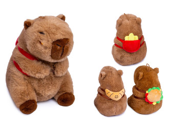 Capybara mit Snackrucksack 3f 20cm