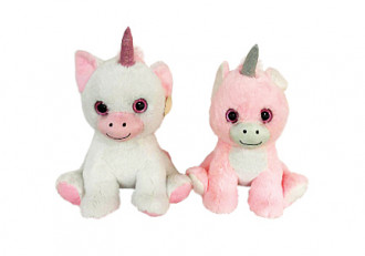Einhorn weiß/pink 2-fach 30cm