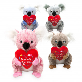 Koala bunt mit Herz 3-fach 30cm