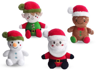 Weihnachts-Plüsch 4-fach 14cm