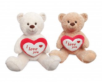 Plüsch Herz Bären Motiven"I Love You" mit Stickerei ca.25cm #94326 