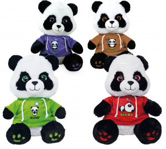 Panda mit Shirt 4-fach 30cm