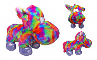 stehendes Regenbogen Hippo 60cm