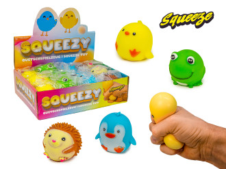 Squeezy Tiere im Display 6-7cm