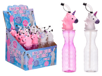 Trinkflasche Strohhalm Einhorn