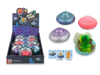 Alien aus Ufo wachsend 9x5cm