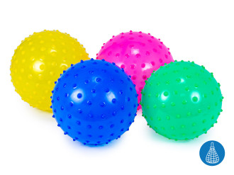 Massageball 17cm im Netz 4Farben