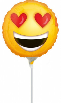Folienballon Love Emoticon Mini