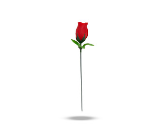 rote geschlossene Rose 23cm